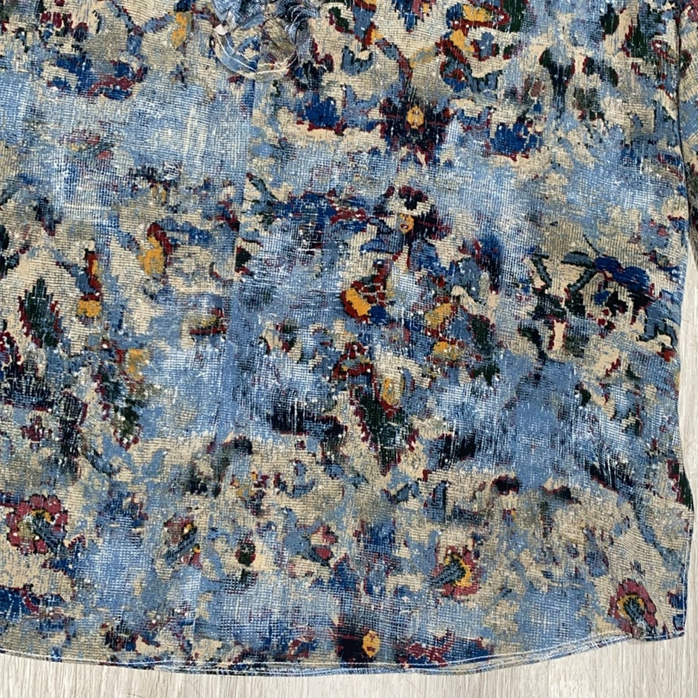 Kobi Halperin Silk Molly Ruffle Trimmed Printed Blouse - Picture 4 of 10